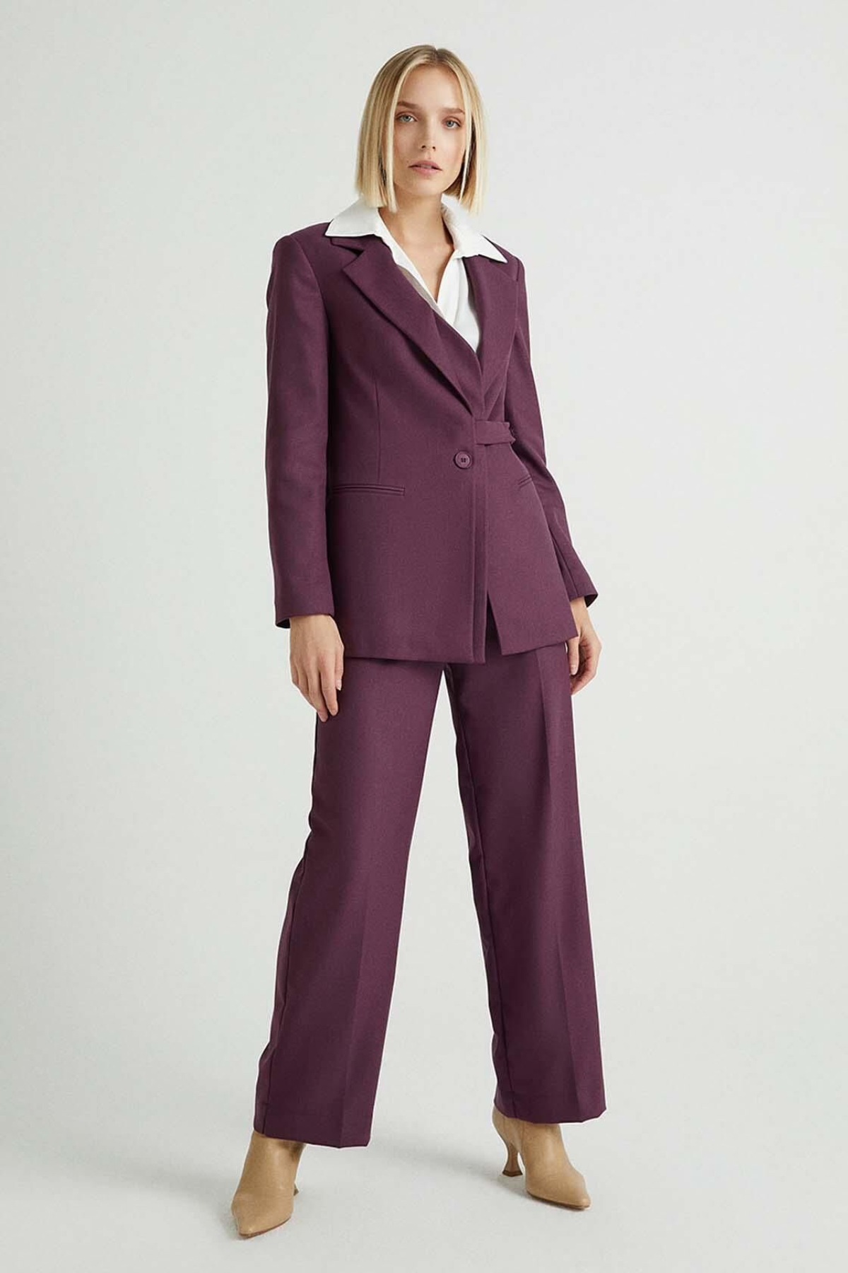Burgundy Fall Suit