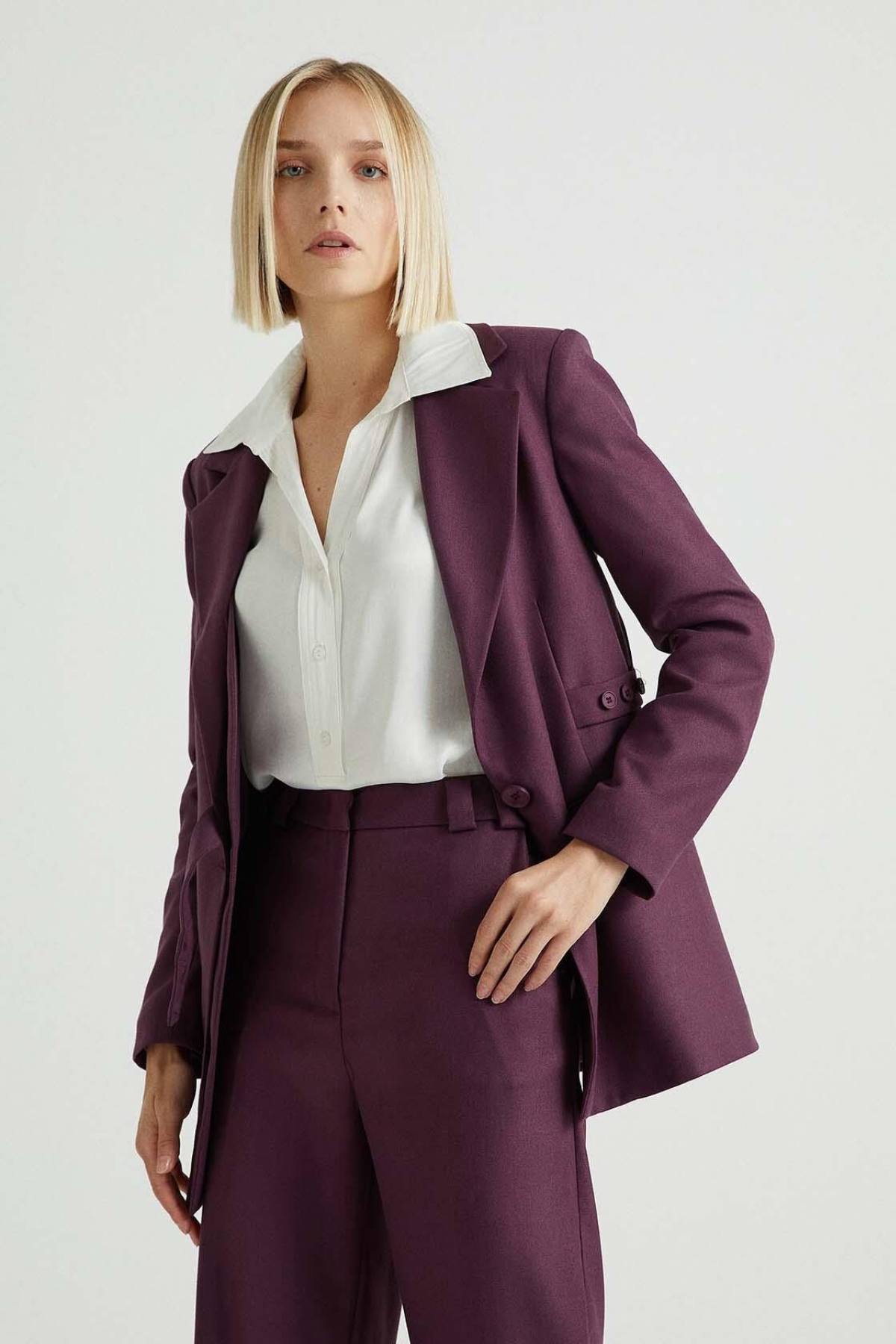 Burgundy Fall Suit