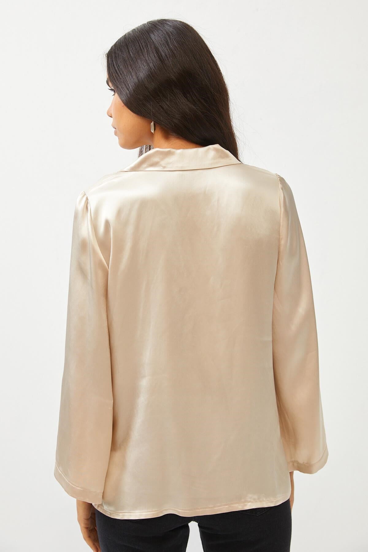 Silky Beige Shirt