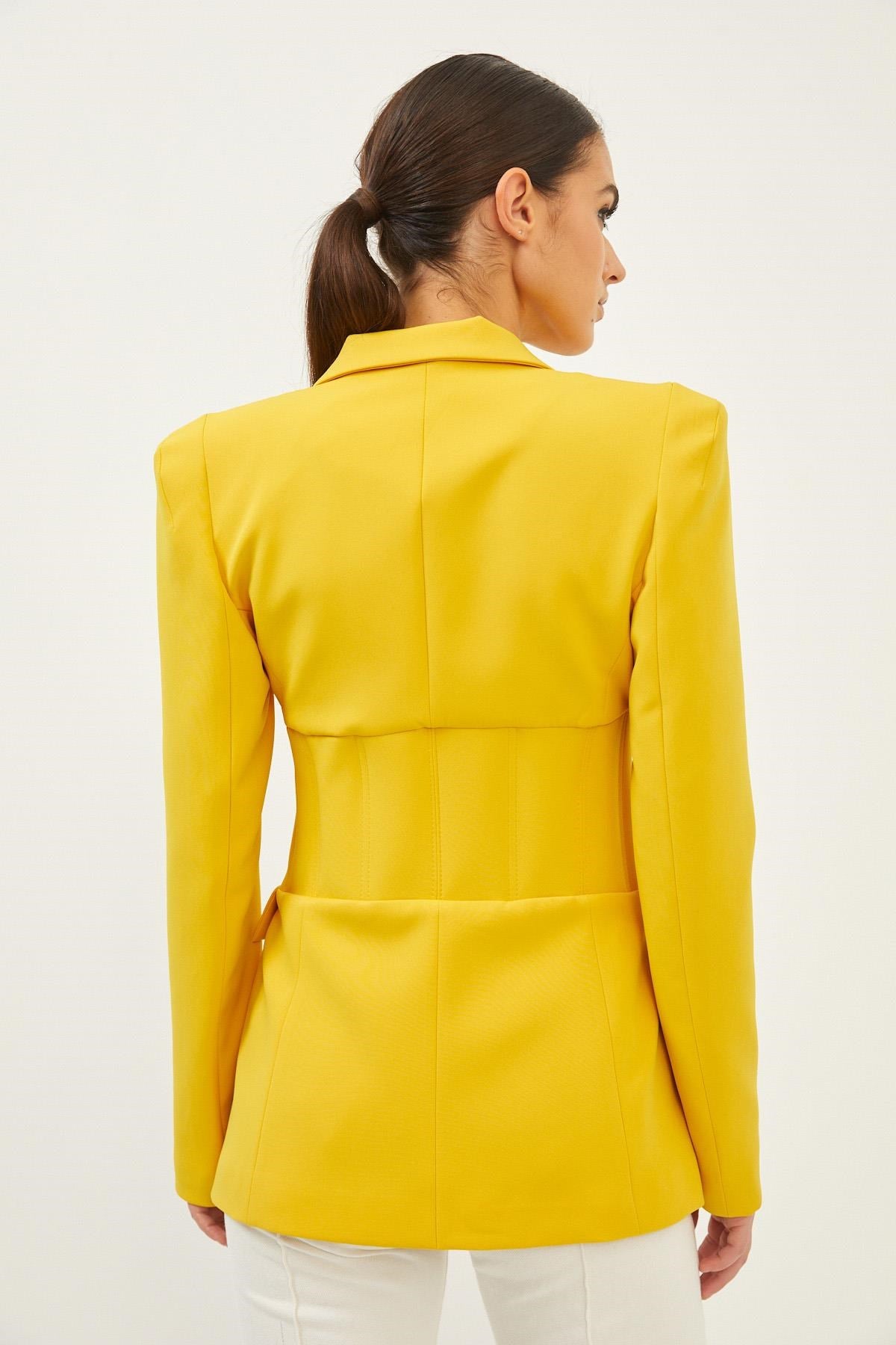 Mustard Corset Suit