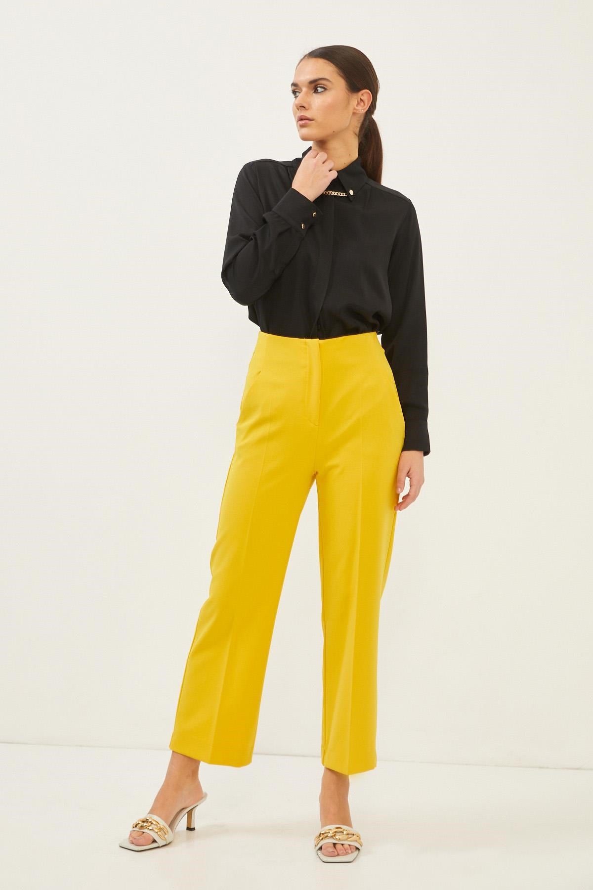 Mustard Corset Suit