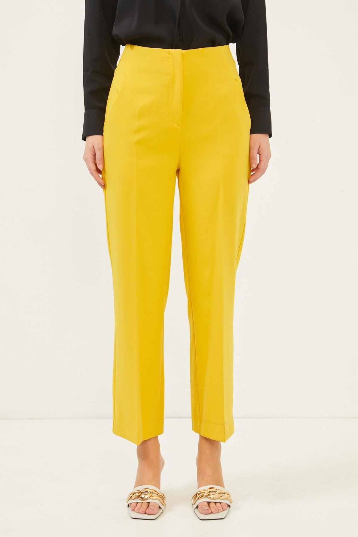 Mustard Corset Suit