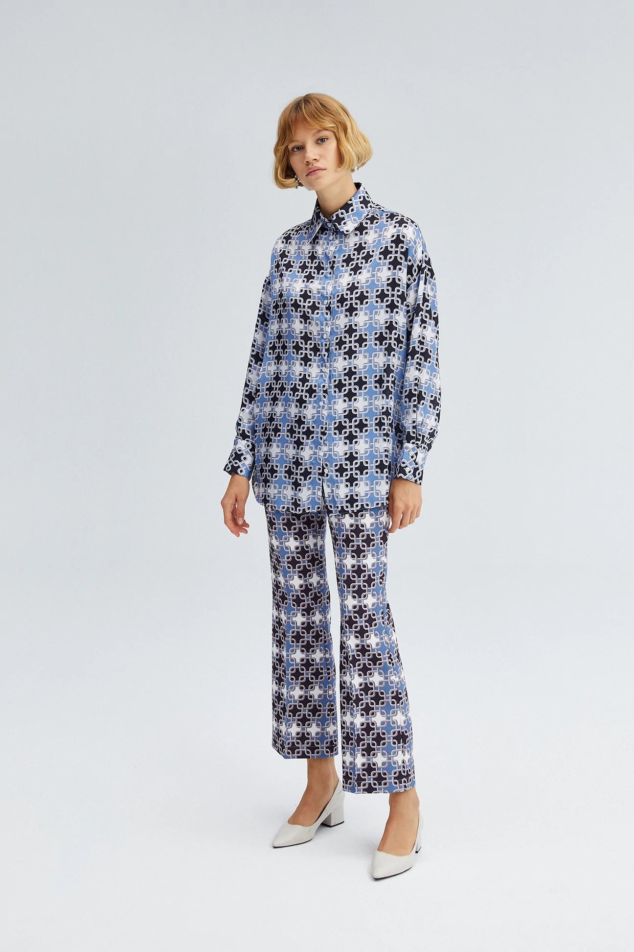 Blue Patterned Set