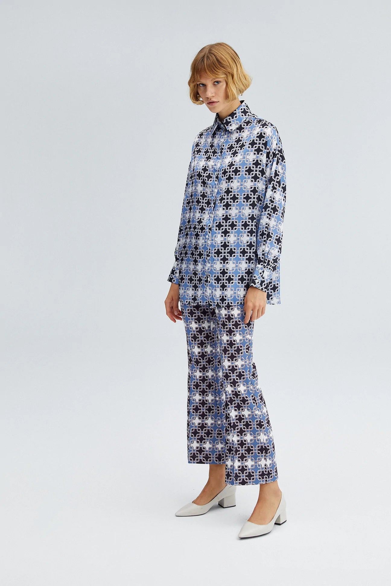 Blue Patterned Set