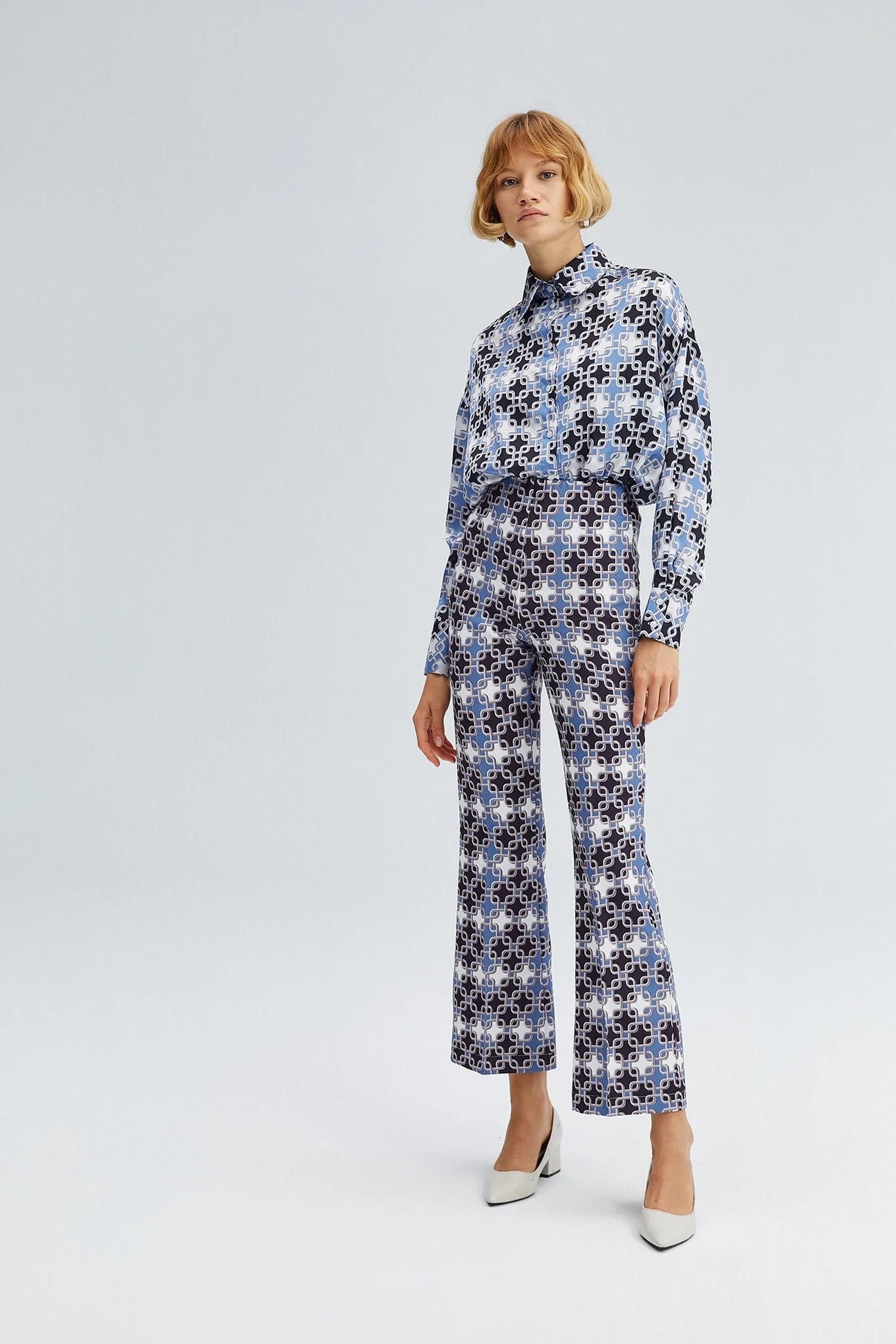 Blue Patterned Set