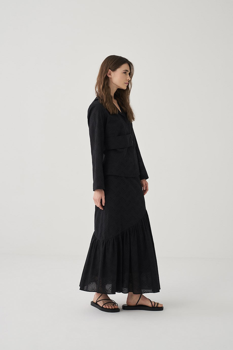 Black Skirt Set