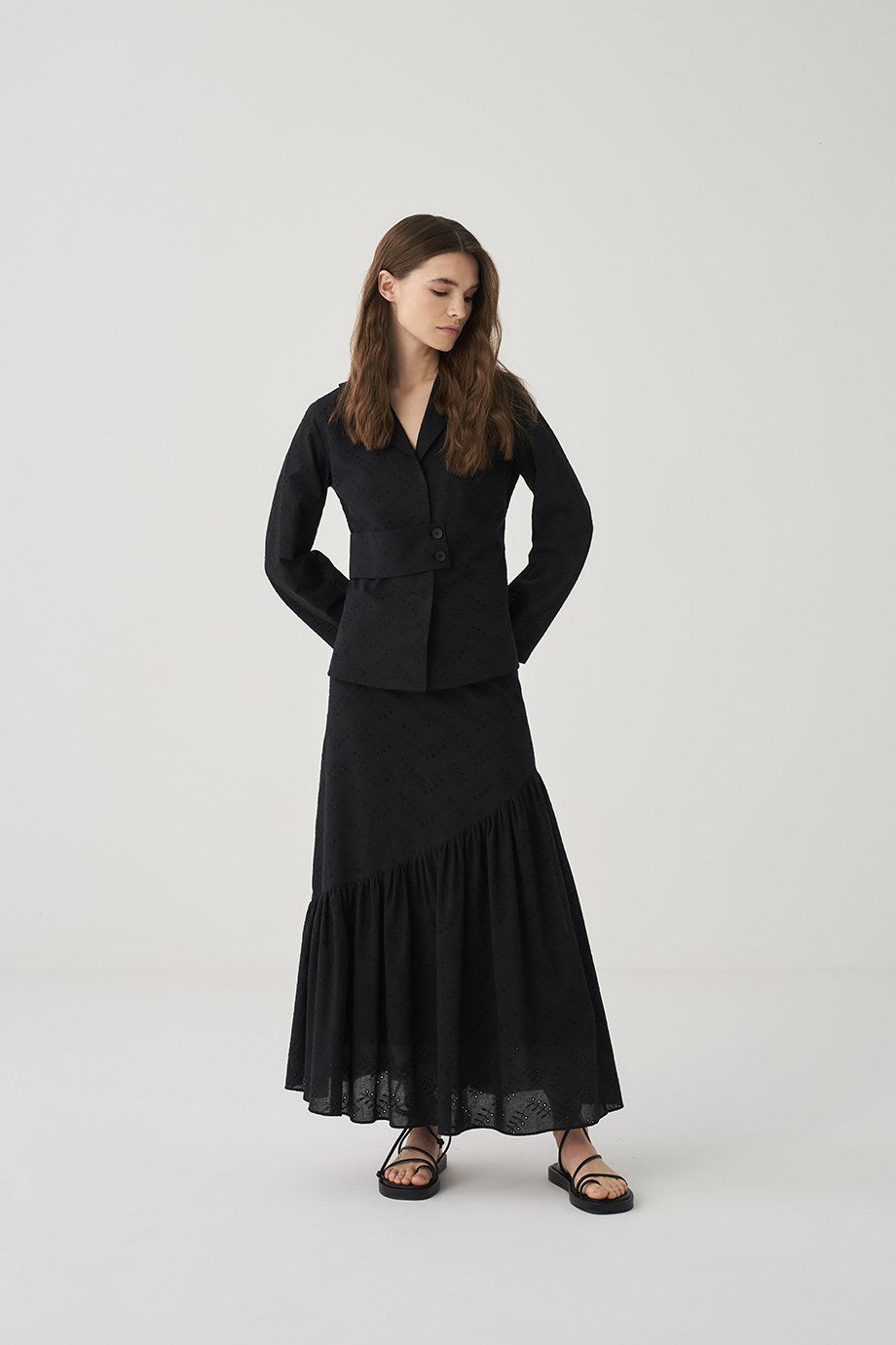 Black Skirt Set