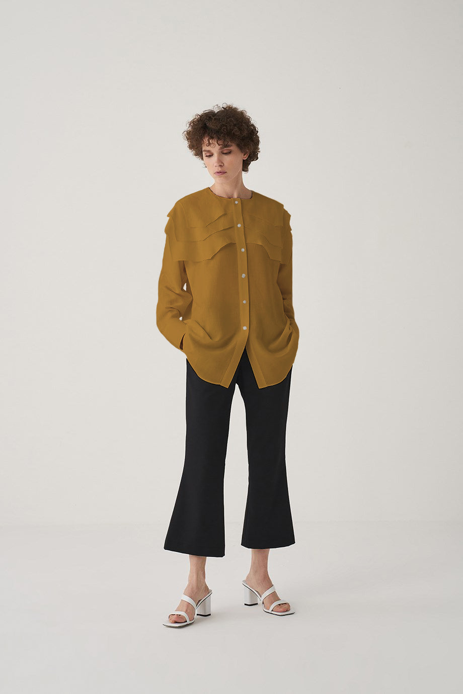 Mustard Tiered Shirt