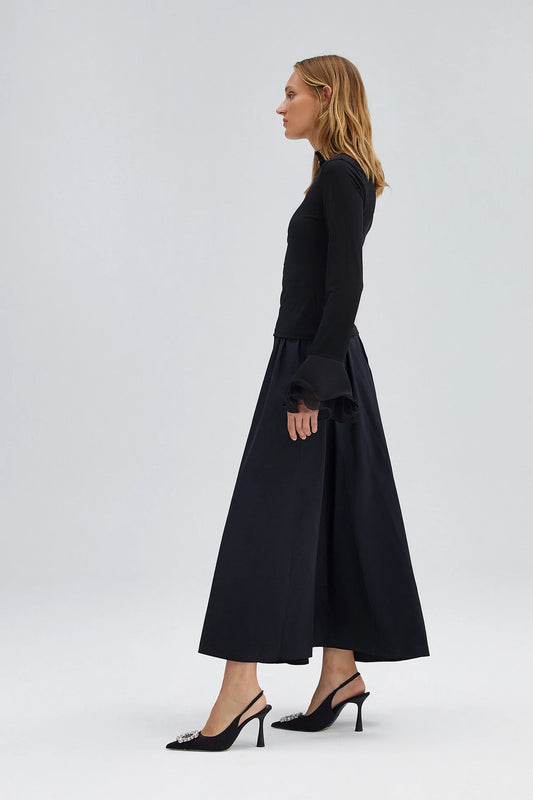 Raffle Chiffon Sleeve Blouse