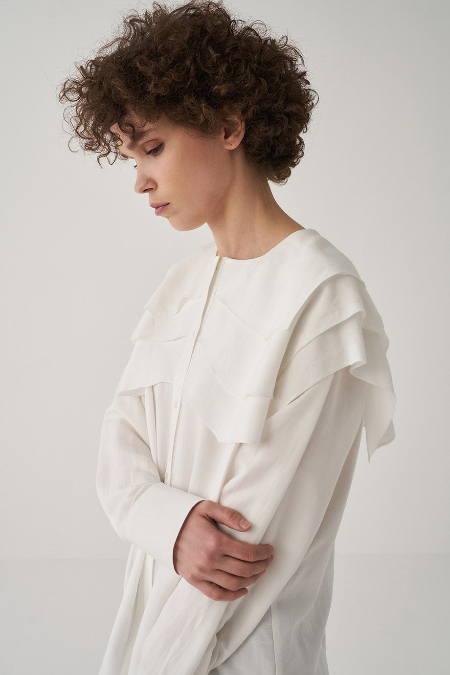 White Tiered Shirt