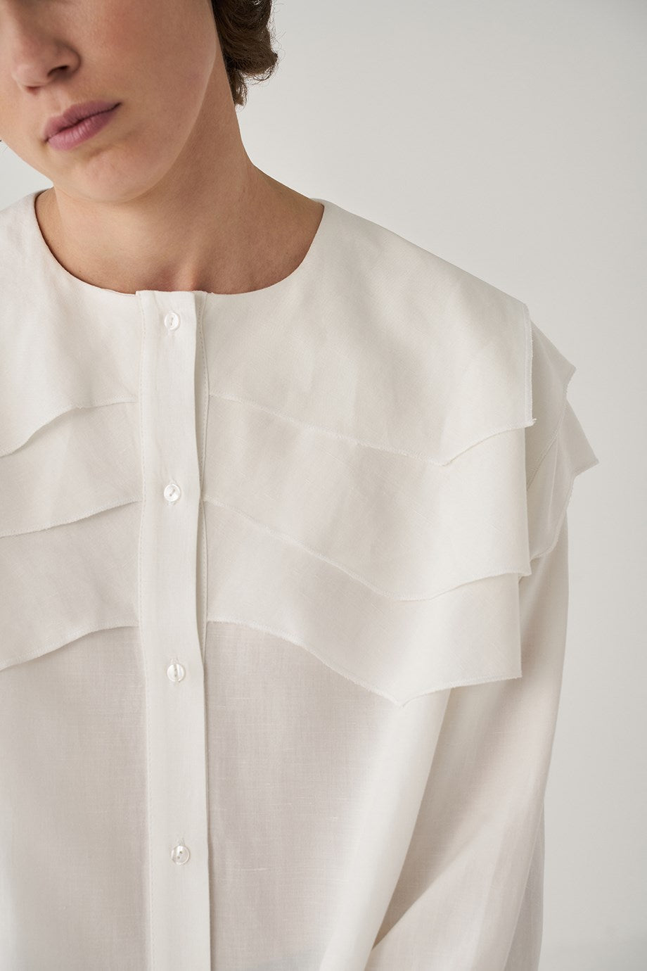 White Tiered Shirt