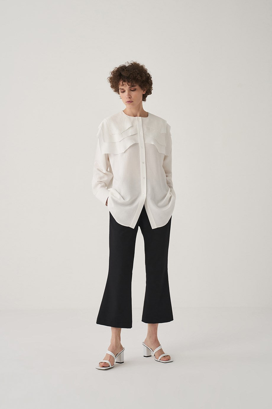 White Tiered Shirt
