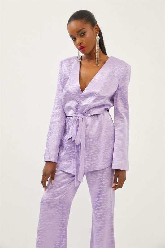 Lilac Front Tie Set