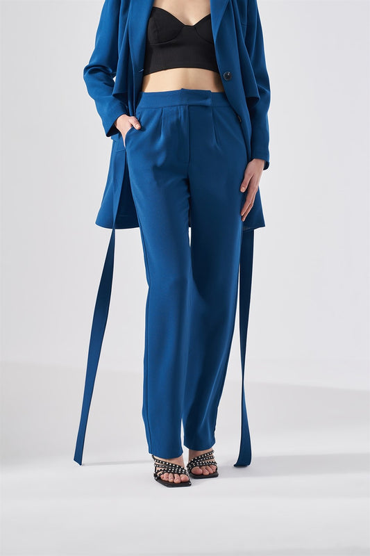 Indigo Belt Suit
