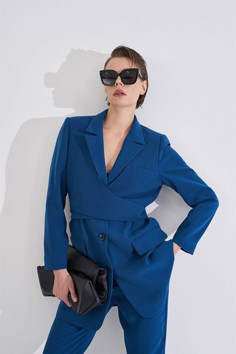 Indigo Belt Suit