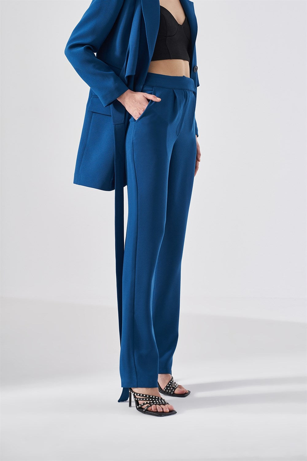 Indigo Belt Suit