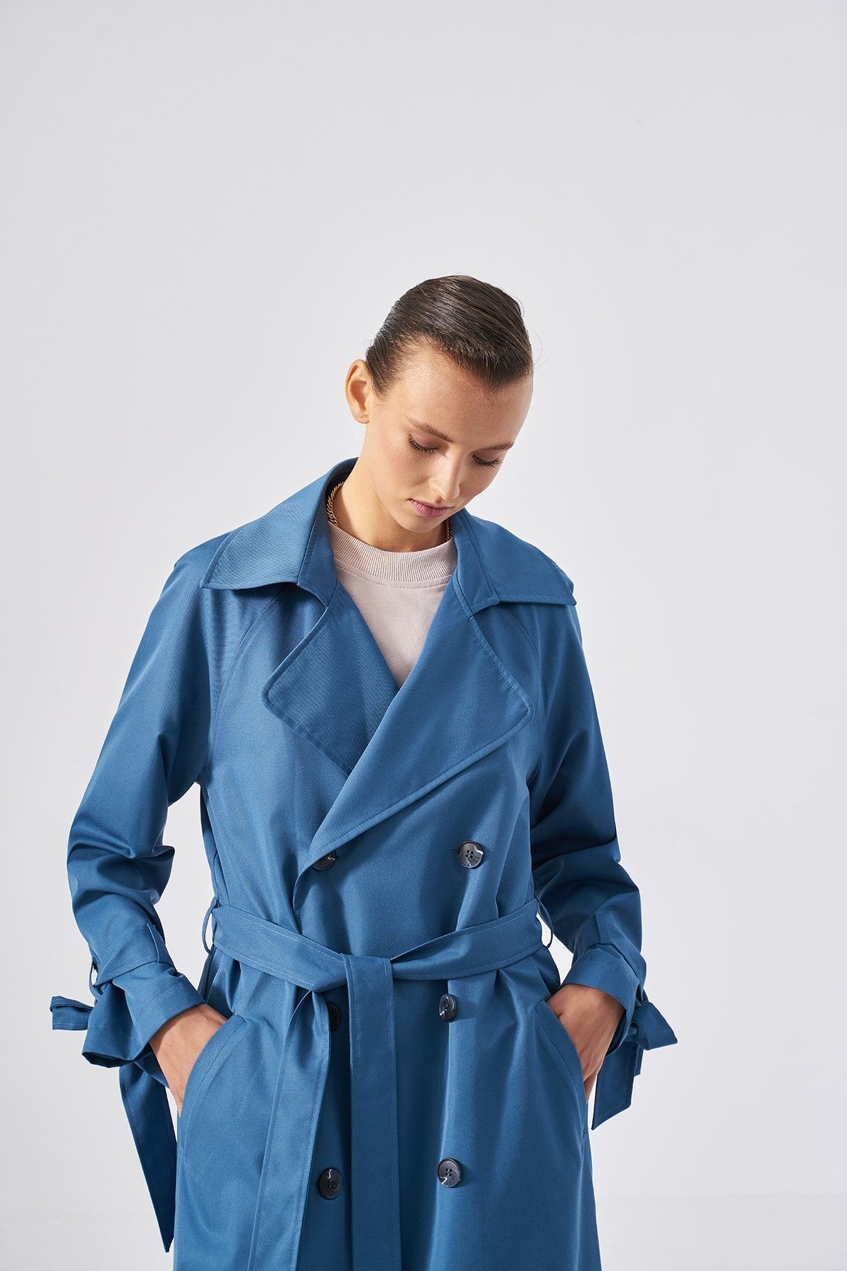 Blue Trench Coat