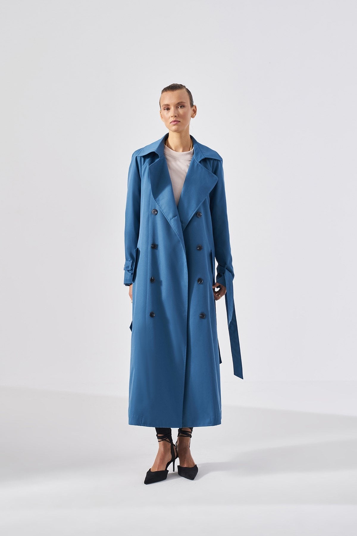 Blue Trench Coat